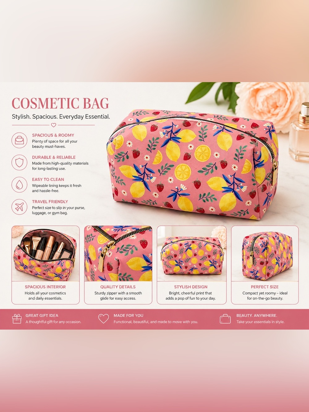🍋 Studio Oh! OCS Designs Cosmetic Bag - Potions and Lotions 🍋